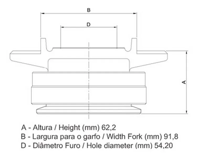 ROLAMENTO DE EMBREAGEM MERCEDES BENZ 608/ 1113/ 1313 - Imagem 2